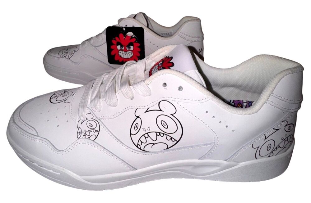 Skechers Mens Size 12 Sneakers Street Koopa-Volley Vexx Gasp White Athletic Shoe